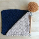 Cotton hand knitted dishcloths facecloths