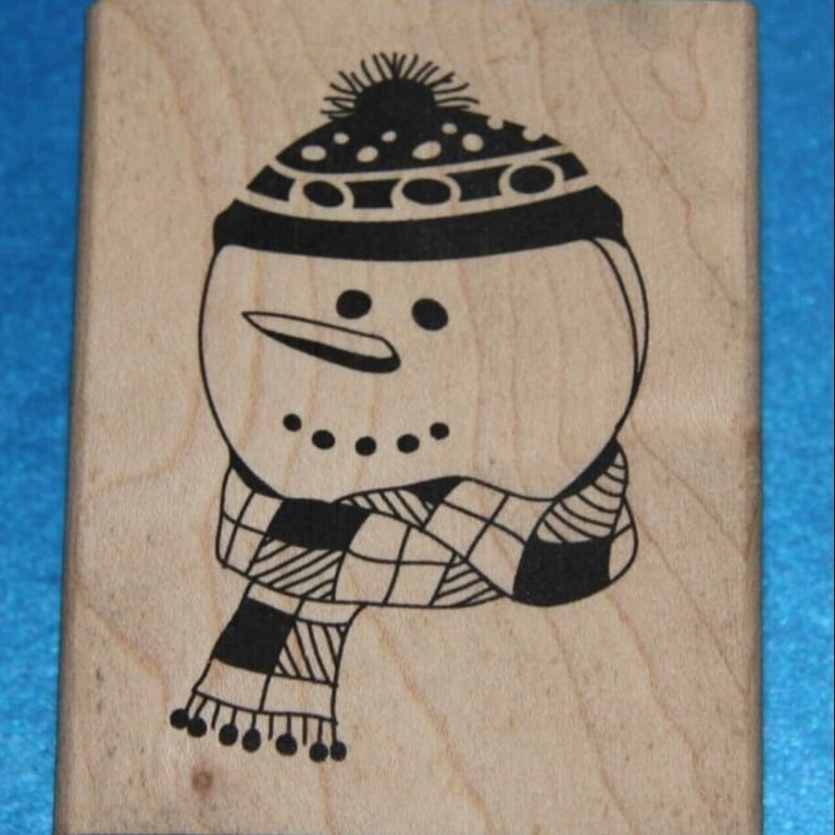 Inkadinkado Snowman Christmas Rubber Stamp - (99438LL)