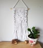 Handmade White Flower Macrame Wall Hanging - Image 1
