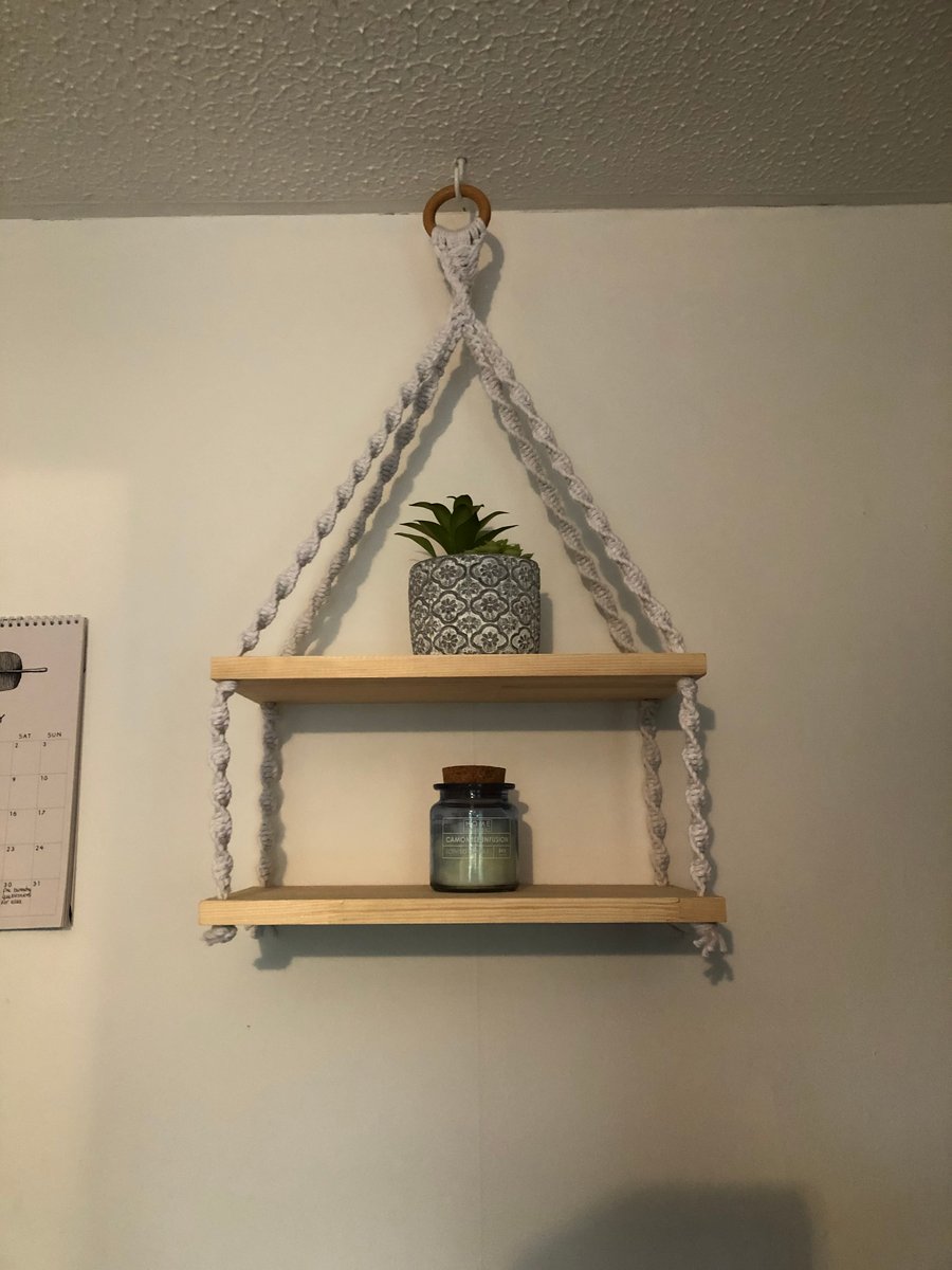 Hanging Macrame Shelving 