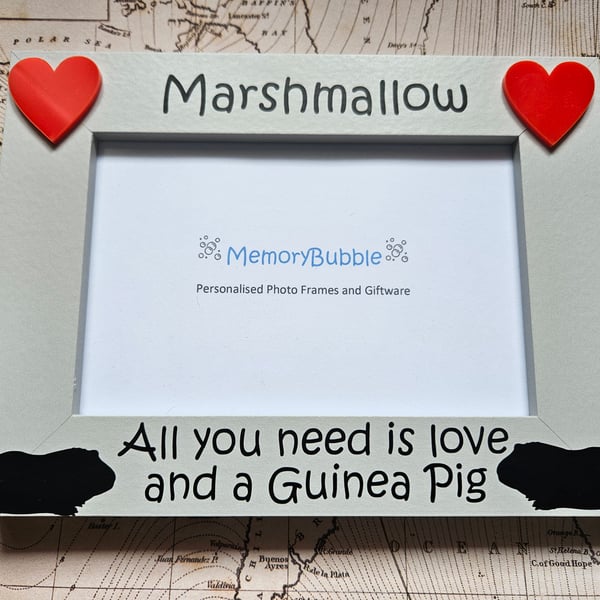 Personalised pet guinea pig picture photo gift keepsake 6x4" 7x5" 8x6"