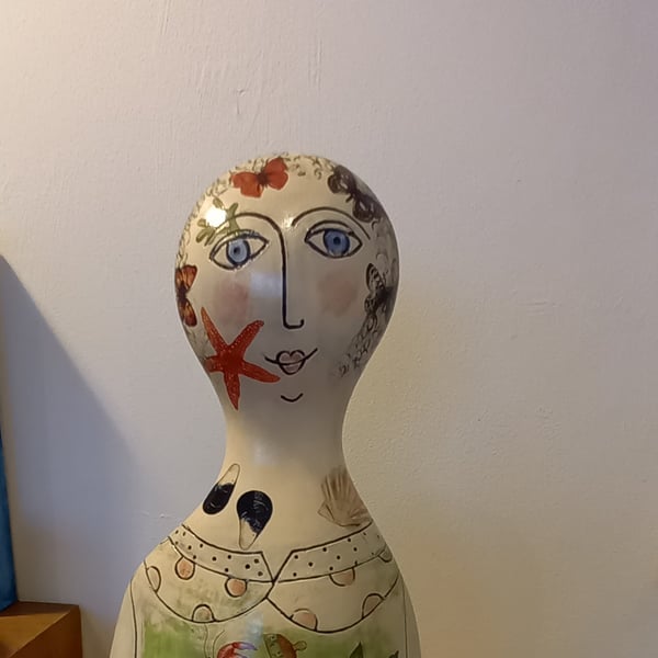 Figurative ceramic vase 