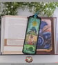 Magical Toadstool themed handcrafted Bookmark