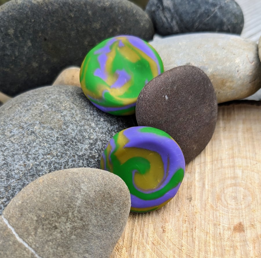 Support Stone - Donatello - worry stone, calm anxiety, fidget, pocket token
