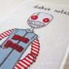 stalker zombie freehand embroidery notebook