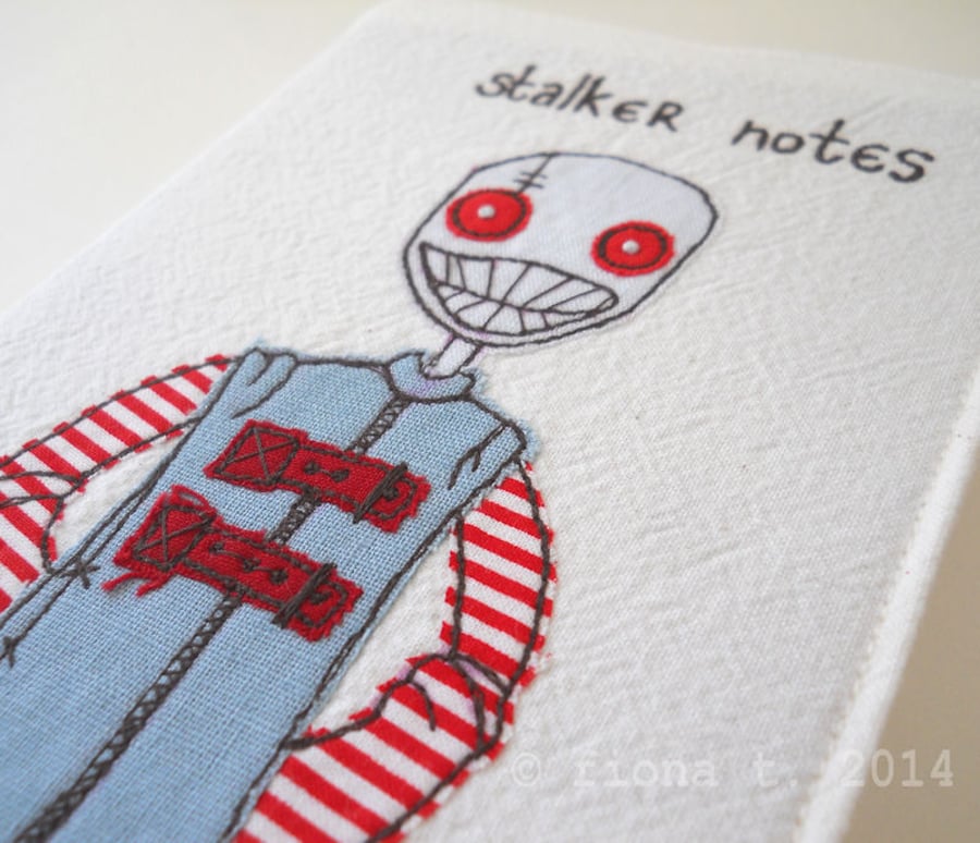 stalker zombie freehand embroidery notebook
