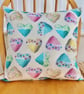 Patchwork Hearts: Cushion Cover 17” (43cm) 