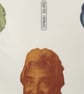 'Quattro Formaggi' 12" pizza serving plate showing four cheesy celebrities. - Image 4