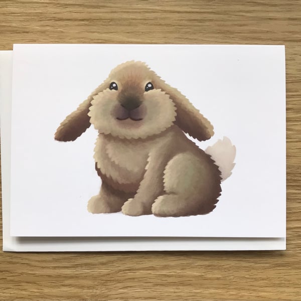Rabbit Blank Greeting Card
