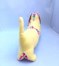 Pin Cushion Sausage Dog in yellow and multi colours - Image 4