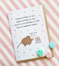 Elephant Shrew Birthday Greetings Card A6 - Funny Birthday Card - Poem - Image 2