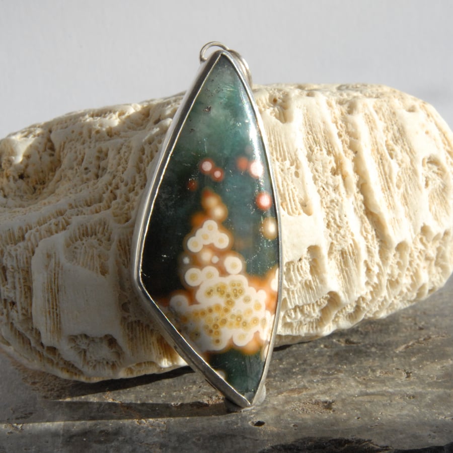 Ocean jasper pendant