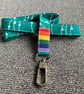 Green stripy spot 100% Cotton Lanyard - Image 5