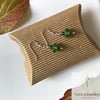 Green Seaglass Earrings Ref-SGG161021