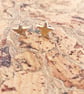 Gold star stud earrings - Image 2
