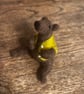 Handmade needle felted bear with green waistcoat  - Image 2