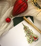 Traditional Christmas Tree Card with Rocking Horse - Image 3