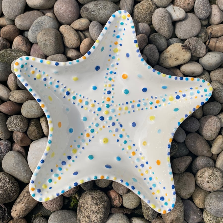 Seconds Sunday SALE Ceramic Starfish Dish