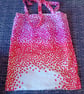 Vintage headscarf -  Shopping or Tote Bag - Coloured Hearts - Image 1