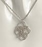 Celtic Cross Sterling Silver Chainmaille Pendant - Image 1
