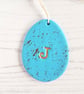 Personalised Initial Mini Egg Easter hanging decoration OR magnet - Image 7