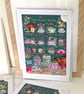 'Tea Plant Guide' Illustration Print A4 Unframed  - Image 2