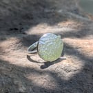 Hammered moon ring 