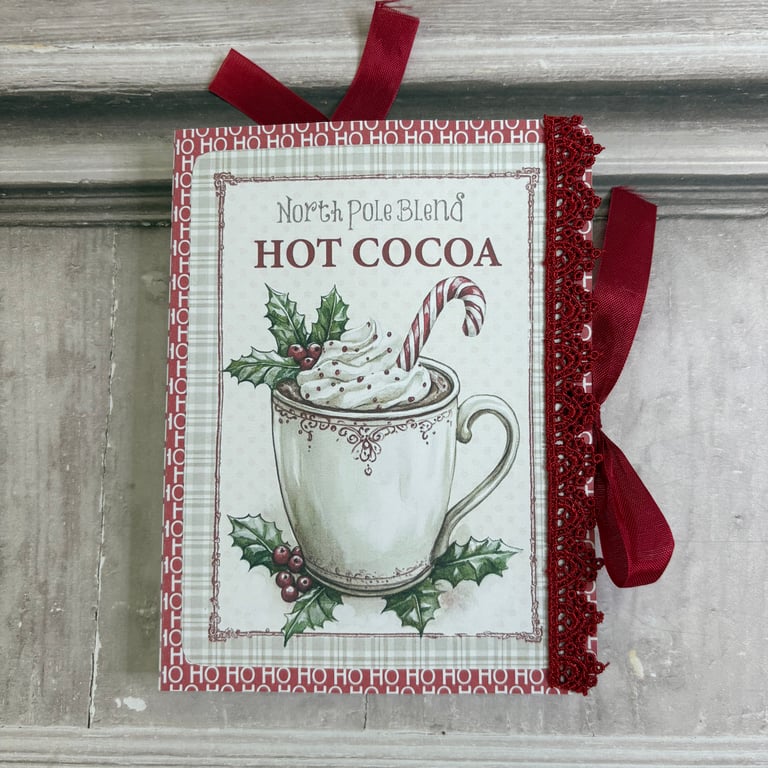 Hot Chocolate Gift Folder and Tag for Christmas by Carolee Crafts - PB6 0028