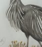 Perfectly Imperfect Great Blue Heron Pencil Drawing 9x12 - Image 4