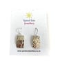 Sterling silver textured earrings.  - Image 3