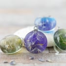 Dandelion Wish Necklace Jewel Pebble Dandelion Necklace Dandelion Pebble Dandeli