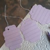 3x large gift tags - pink waves