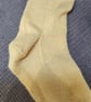 Hand Knit  Socks Pale Yellow  - Image 3