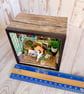 Box room Diorama, reading cat, quirky gift for cat lovers, with lights, cat lady - Image 5