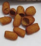 10 Onion Golden Brown Naturally Dyed Silk Cocoons - Image 2