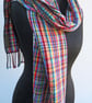 Sold - Multicoloured Houndstooth Scarf - Image 8