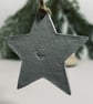 Imperfect Edition Rustic White and Gold Clay Hanging Star - Image 8
