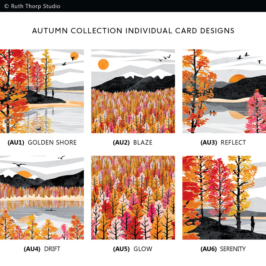 Individual Cards: Autumn Series (Choose your design)