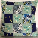Patchwork Bee and Flower Cushion