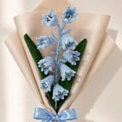 Crochet Bluebell Bouquet - Handmade Forever Flowers