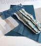 Saphire Blue Slow Stitching kit - upcycled and zero waste textiles  - Image 4