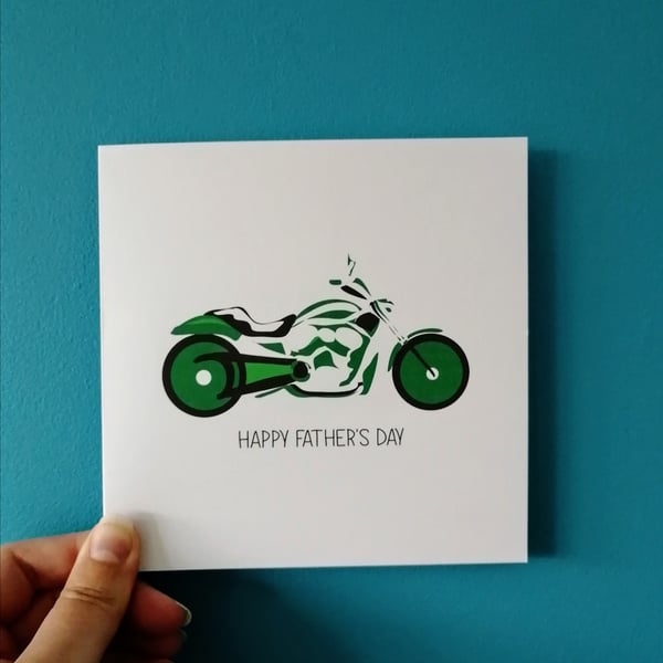 Motorbike card, Bike Card, biker, rider, Father's Day Card, fathers day card