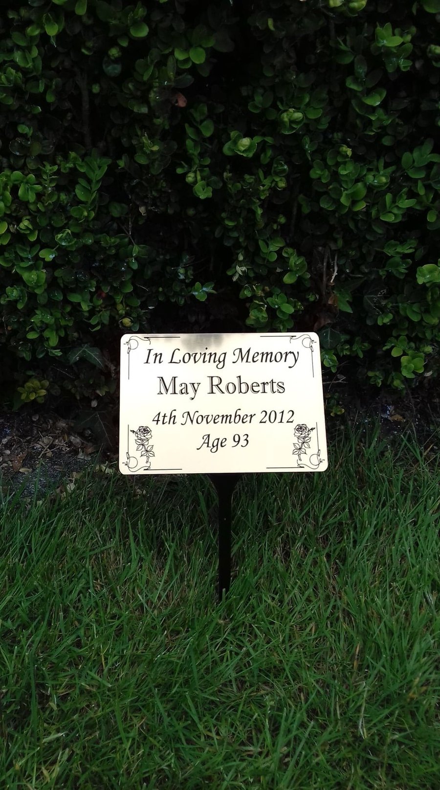 Custom Memorial Marker Heart Grave Ornament Grave Decoration  Engraved Memorial