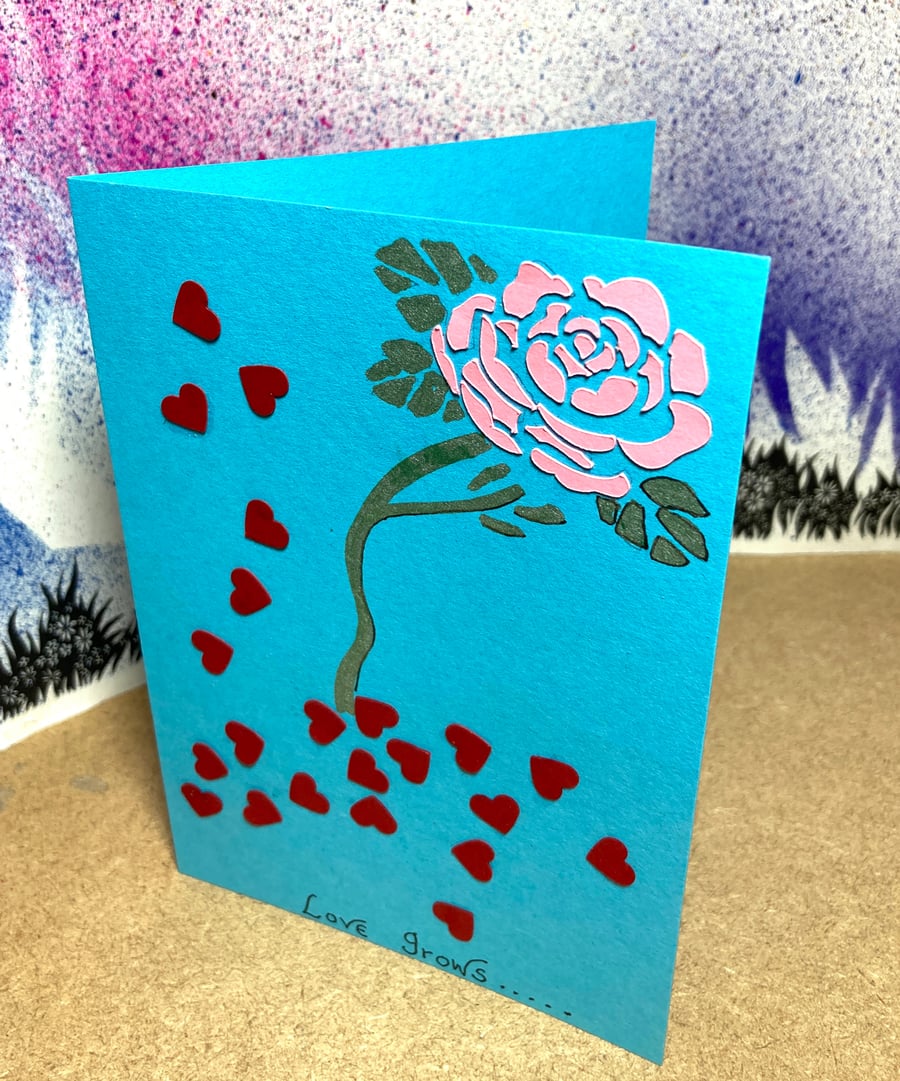 Handmade Card- Love Grows