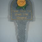 Decorative Ceramic 'Take Time To Smell The Flowers' Garden Patio Home Sign.