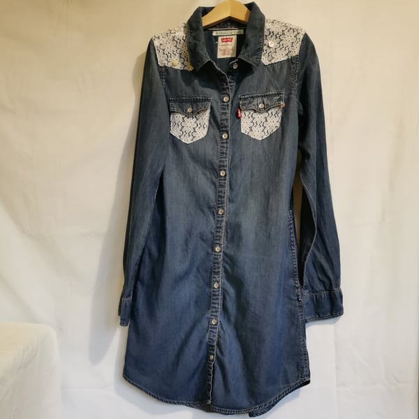 Up-cycled Levi's Shirt Dress