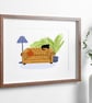 Chesterfield Sofa Art Print  - Image 3