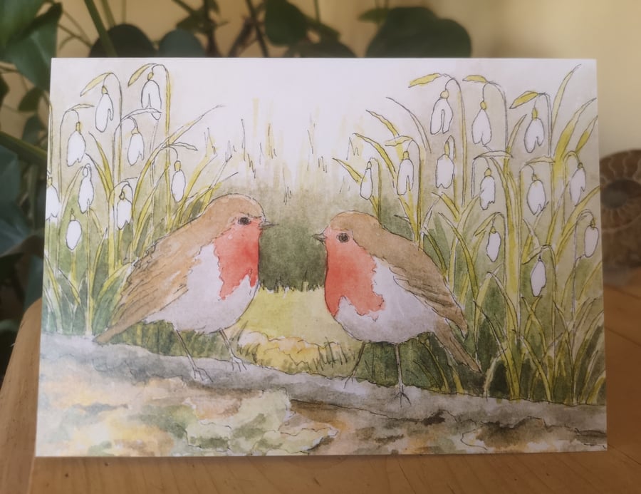 Together in Springtime greetings card