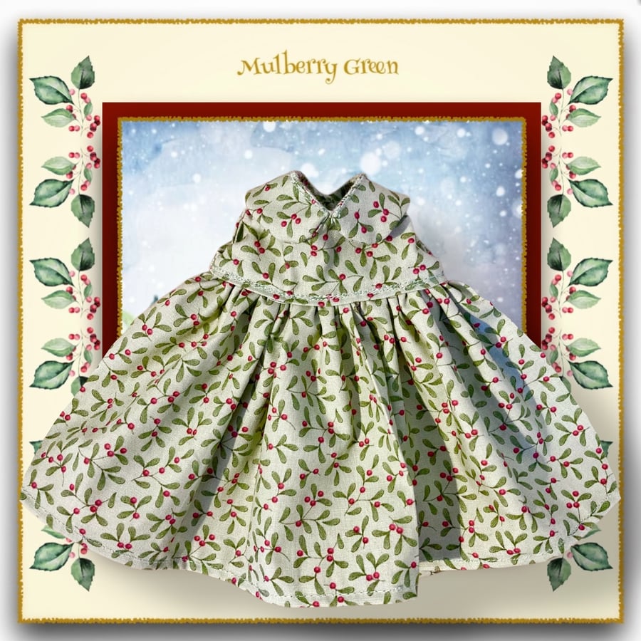Red Berry Mistletoe Dress