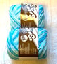 2 balls x 56.7g Lily Sugar 'n Cream The Original Yarn - Swimming Pool 100%Cotton